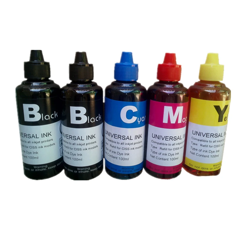 

5color dye ink 100ML Compatible Refill Ink For Canon 220 250 320 350 425 725 for canon Dedicated color ink use ciss cartridge