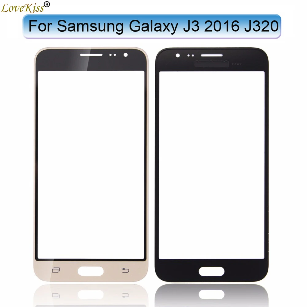 Передняя панель J320 для Samsung Galaxy J3 2016 J320F J320A сенсорный экран объектив ЖК дисплей