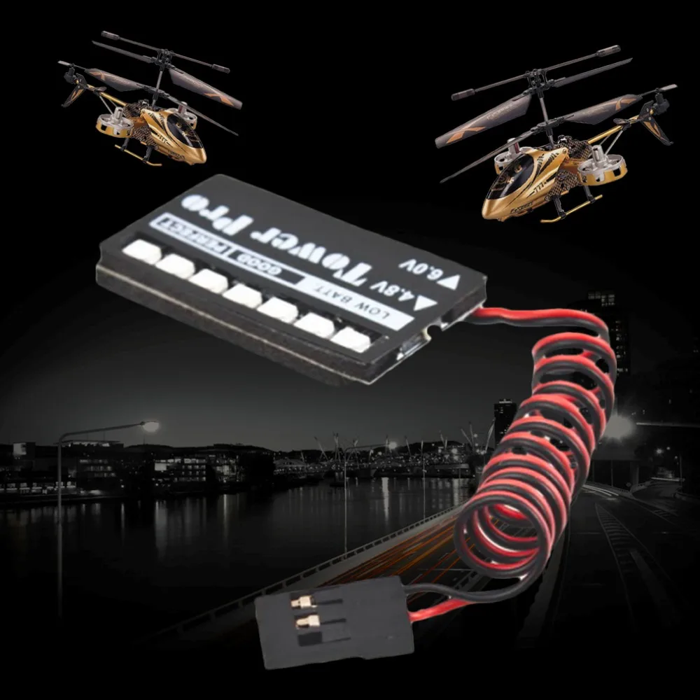 

RC Model 7 LED Receiver Battery Voltage Indicator Monitor Car auto 7led 4.8v 6v Low voltage Monitor Indicator