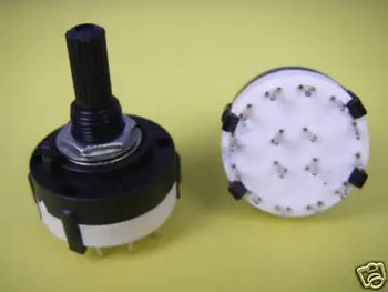 

4 Pole 3 Position PANEL Wiring ROTARY SWITCH 4P3T