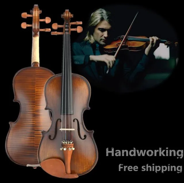 Cheap V304 High quality Spruce violin 4/4 violin handcraft violino Musical Instruments violin bow violin strings