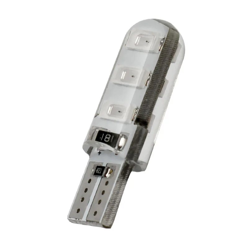 1 шт. T10 W5W силиконовый чехол 6 SMD 5630 5730 светодиодный Стоянкы Автомобилей Автомобиля