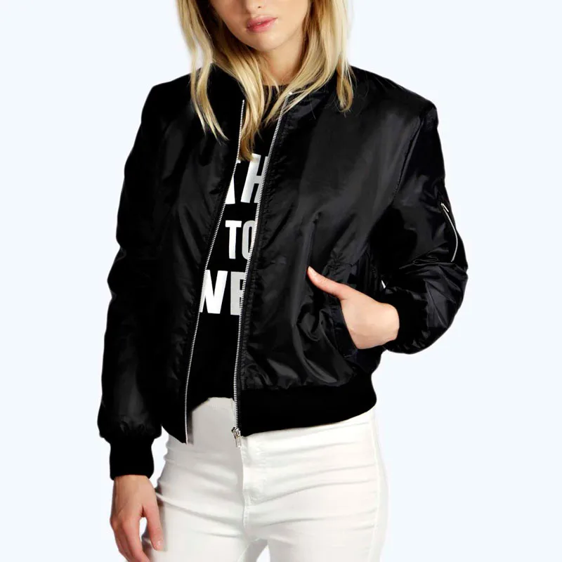 Ideal  Danjeaner Windbreaker Coats 2018 Autumn Winter Women Thin Jacket Bomber Long Sleeve Coat Casual Sta