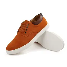 New 2017 Hot Sale font b Men s b font Cow Suede Leather Casual font b