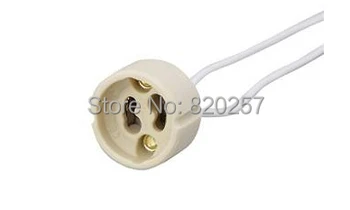 

Free shipping 20pcs Gu10 Socket Lamp Holder Base Ceramic Wire Connector