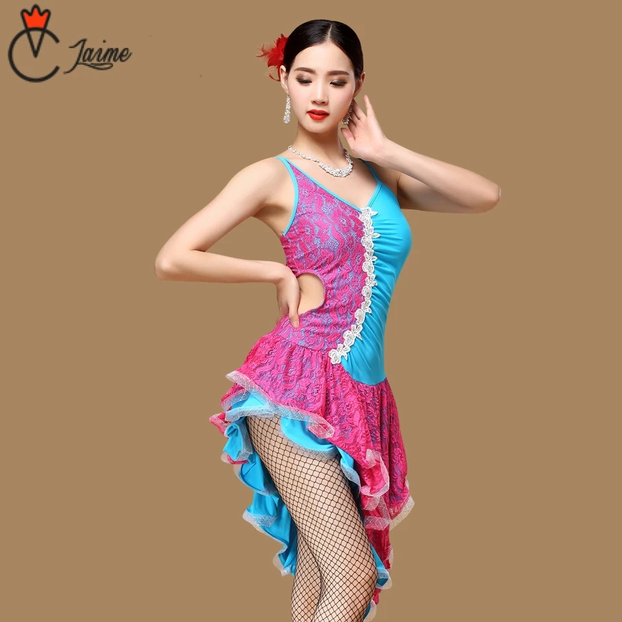 Latin Dance Dress Girls Kids adult Modern Ballroom tassel Fringe Salsa
