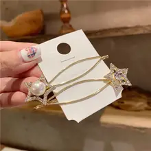 1 шт. жемчужная металлическая заколка для волос Женская повязка для волос Расческа заколка для прически аксессуары инструменты для ухода за красотой новое поступление