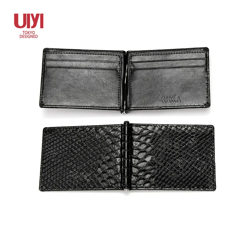 

Crocodile pattern wallet snake scale wallet men's card set clip flip bank credit card package ultra-thin small and convenient