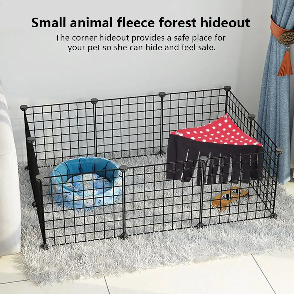 Kalaokei Pet Hamster Hanging Hammock Tent Hideout Tassel Sleep Bed Corner Cage Hut 7# 