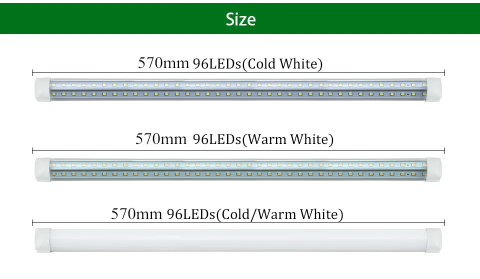 2ft светодиодный трубки светильника T8 V-Форма Integrated 2000 люмен белый/теплый белый светодиодные фонарики AC 85-265 V 96 Светодиодный s 2835SMD