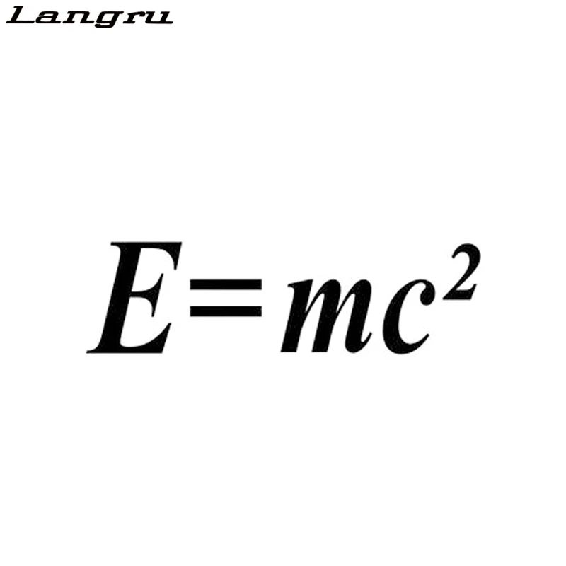 Langru Autocollant De Voiture En Vinyle E Mc2 Love Math Decoratif Pour Style De Voiture Jdm Aliexpress