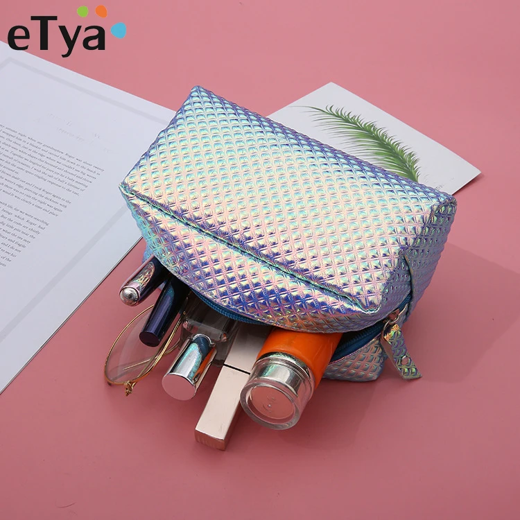 ETya, модная женская портативная косметичка на молнии для путешествий, маленький чехол для макияжа, косметичка, косметичка, клатч