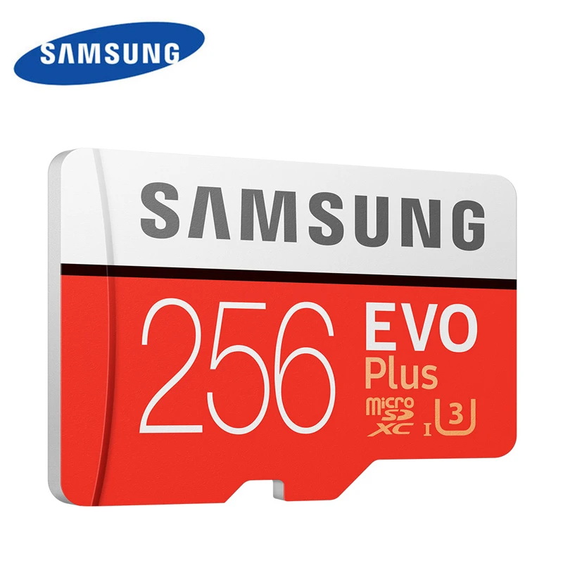 Карта памяти SAMSUNG EVO + 64 ГБ карта Micro SD Plus 128 ГБ/32 ГБ/256 U3 U1 C10 TF с адаптером для
