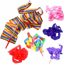 4 м красочные ленты для тренажерного зала, ленты для занятий танцами, ленты для балета, растяжка для скручивания штанги, художественная гимнастика