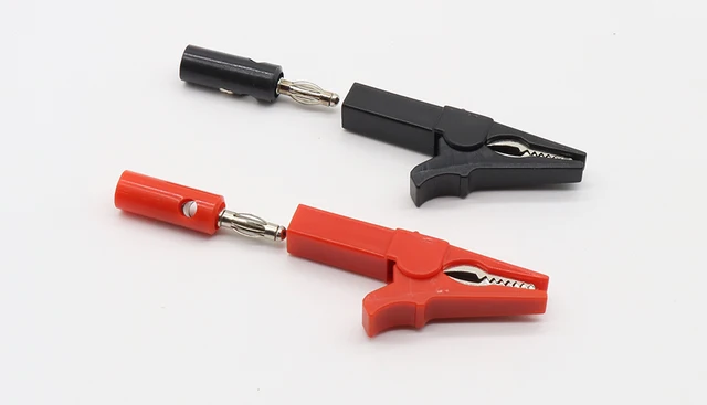55 MM zacisk szczękowy + wtyk bananowy, sonda testowa z 4mm wtyk bananowy zaciski kablowe -
