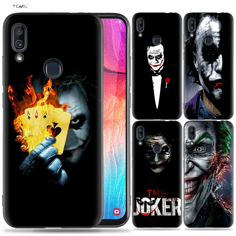 

Silicone Case for Samsung Galaxy A30 A50 A10 A20 A60 A40 M10 M20 M30 A6 A8 J4 J6 J8 Plus A7 A9 2018 Batman Joker Dark Black Knig