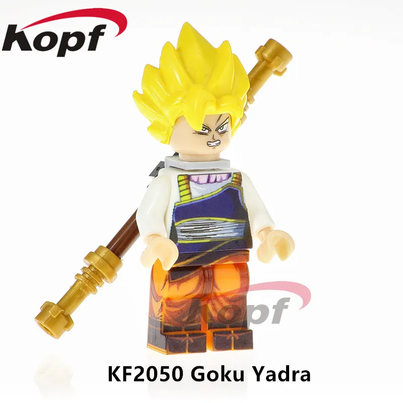 Один Супер Герои движущиеся фигурки Dragon Ball Z обычный синий Krilin купюр Вермут будущее Мужские Шорты для купания Золотой фреиза строительные блоки - Цвет: KF2050 Without Box