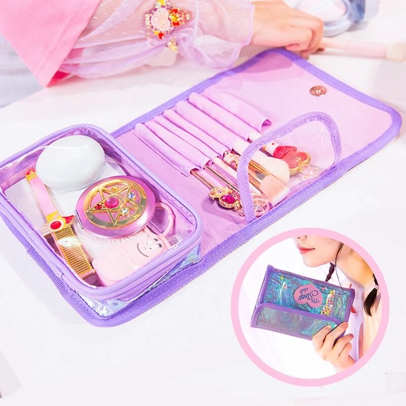 Milkjoy韓国の女の子化粧品袋ファッションpvcを構成するブラシケース旅行ウォッシュトイレタリーバッグケース収納袋bentoyレーザー女性ポーチ Cosmetic Bags Cases Aliexpress