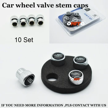 

10 set Top Quality Chrome car wheel valve stem cap auto metal WRC logo badge For benz lexus buick dodge peugeot and so on