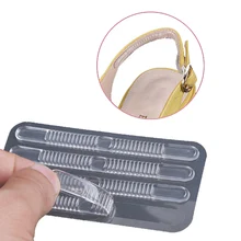 Женская обувь в полоску, наклейка на пятку, обувь на высоком каблуке, утепленная обувь из силикагеля, прозрачная обувь, стикеры для задней части стопы