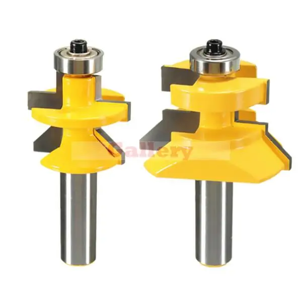

2 Pcs 0.5 Inch Matched Tongue And Groove V Notch Router Bits Woodworking Chisel Cutter Set Drill Drill Bit Drill Bit Set