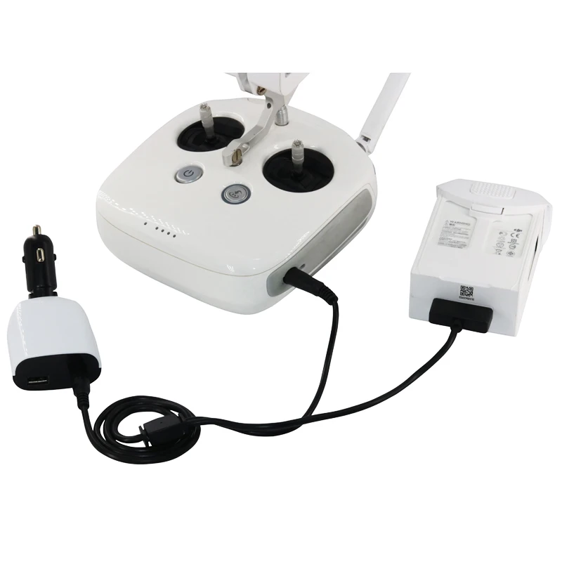 3 in1 Car Charger Digital Display Battery & Remote Control Charging with USB port For DJI phantom 4 4 pro advanced Drone Accessories  1 (1)