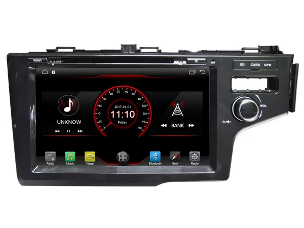 Perfect Android 8.1 quad core car dvd player media car audio wifi carplay bluetooth handfree gps headunit for HONDA FIT Jazz RHD 2014 5