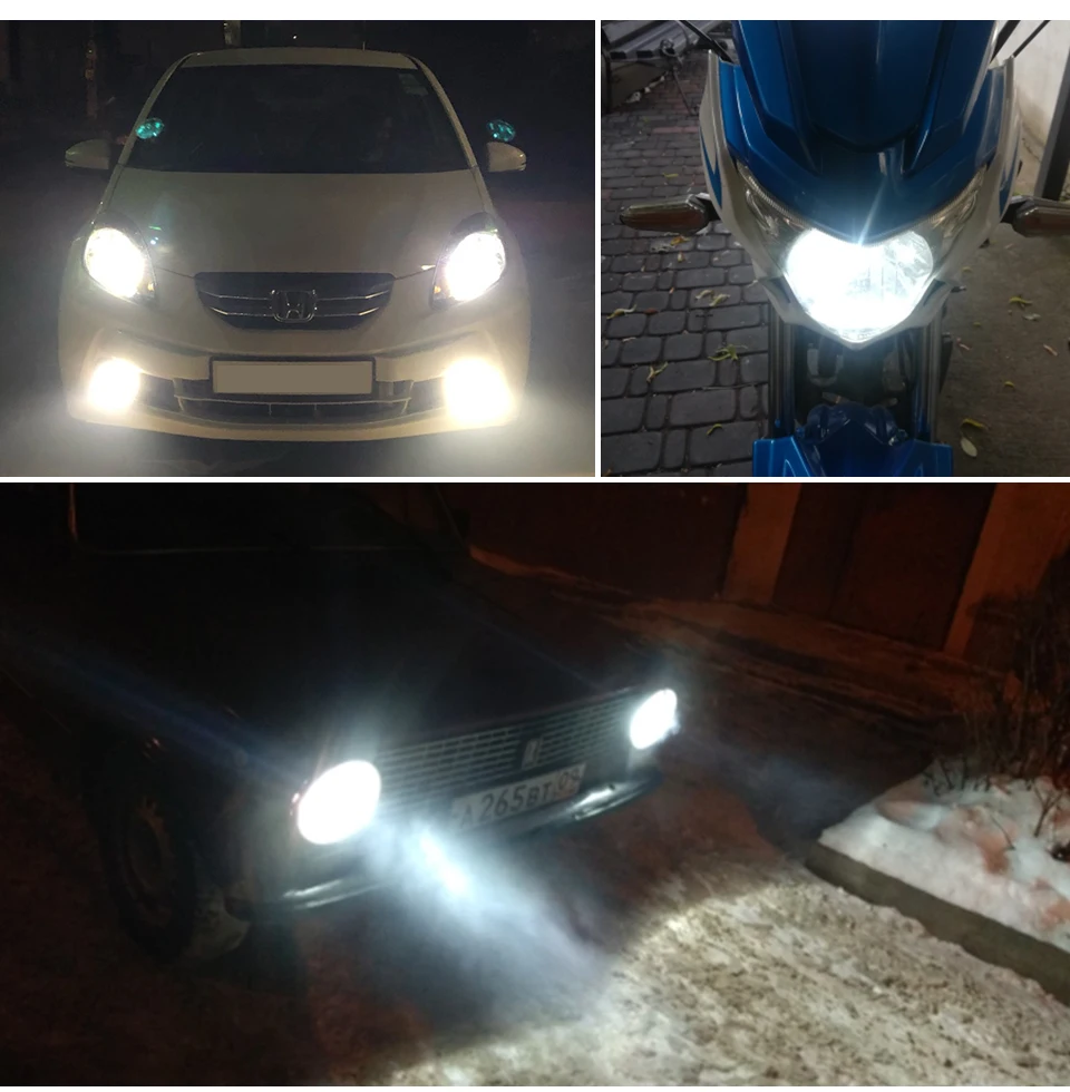 Foxcncar Mini H7 LED Fanless H7 3000K 4300K 6500K 8000K Car Headlight Cob Chip 8000LM H1 H11 H8 9005 9006 HB3 HB4 12V Auto Beam  (14)