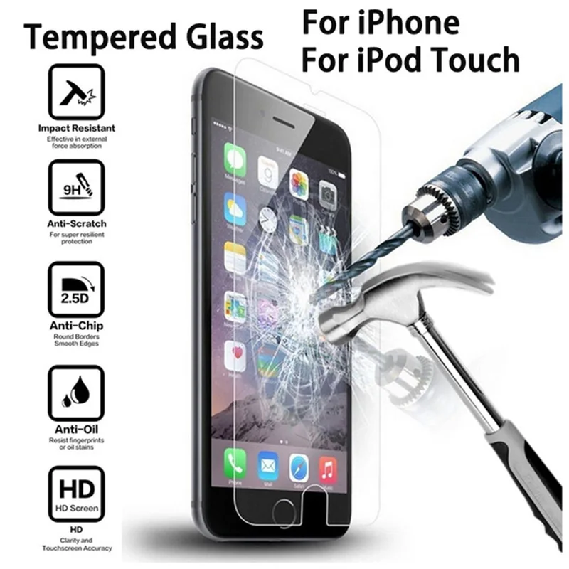 2.5d hd экран Защита от царапин для iphone 5 стекло 5S se устойчивое к царапинам