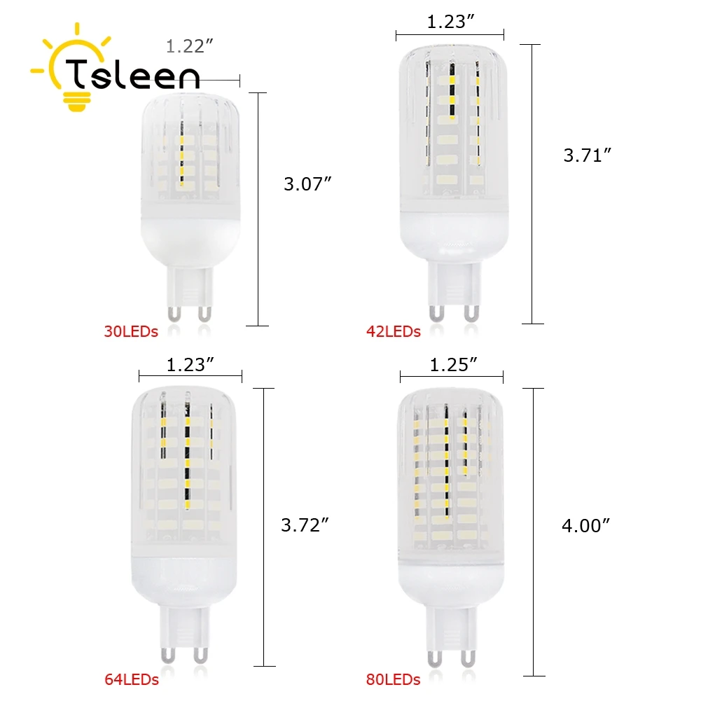 G9 5733 SMD светодиодный светильник световой поток более 5730 2835 Светодиодный светильник-кукуруза 220 В 230 в 240 В 110 в 120 в 15 Вт 12 Вт точечный светильник