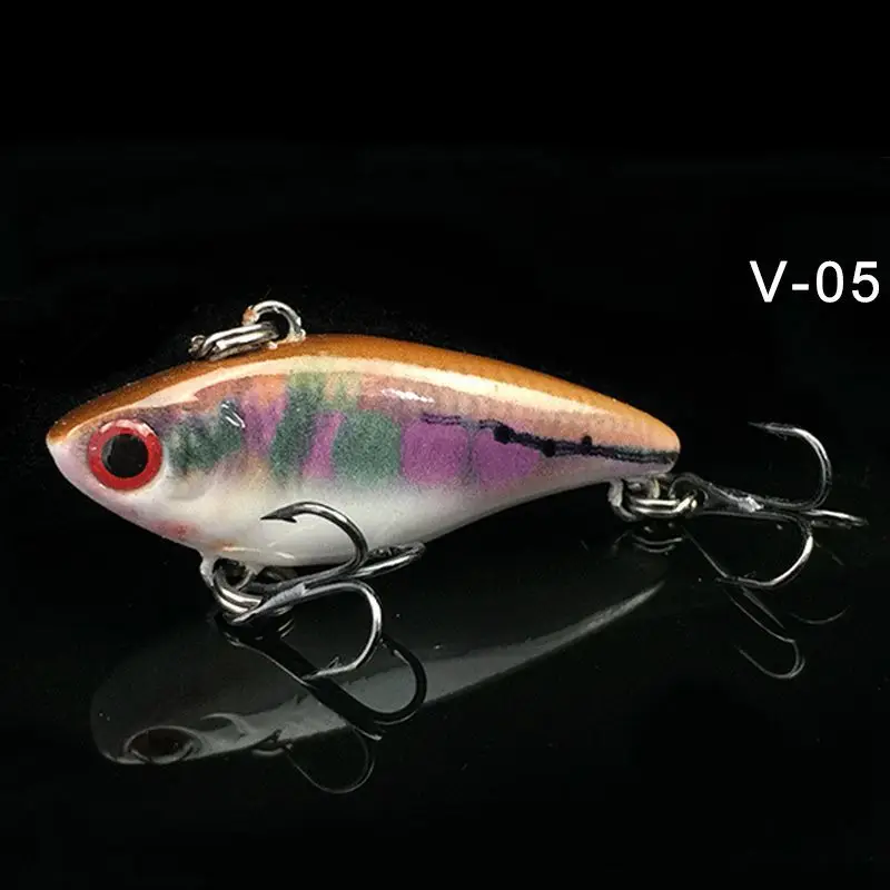 V-05-5Pcs GLUREE 5 шт./лот пластиковая мини-Приманка VIB 4 см 3,5 г жесткая приманка искусственная приманка Crankbait вобберы Карп рыболовные снасти - Цвет: V-05-5Pcs