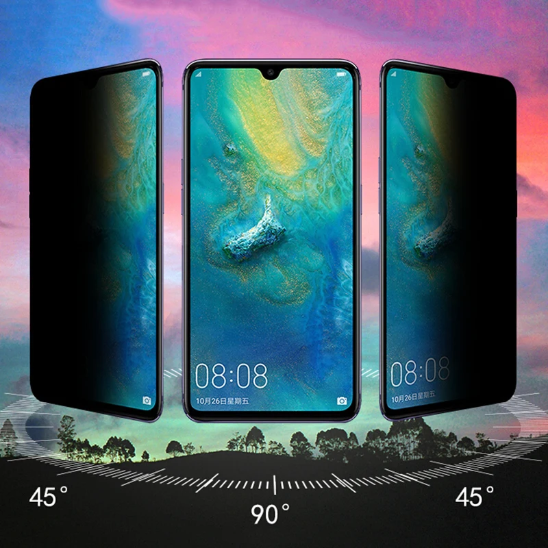 EXUNTON для huawei mate 20 Lite mate 20X антишпионское закаленное стекло для huawei mate 20 Lite 20X Защитная пленка для экрана