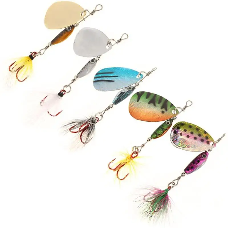 

Spinner Spoon Laser Rotating Mini 7g 9.5cm Artificial Fishing Lure Sequins Bait Metal flake bionic lure Fishing Accessories