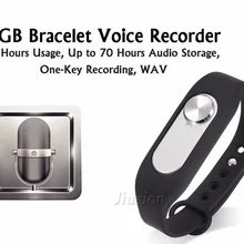 Новейший браслет для ношения Портативный Аудио Видео Цифровой спортивный браслет диктофон 4 Гб 70 часовая запись встречи