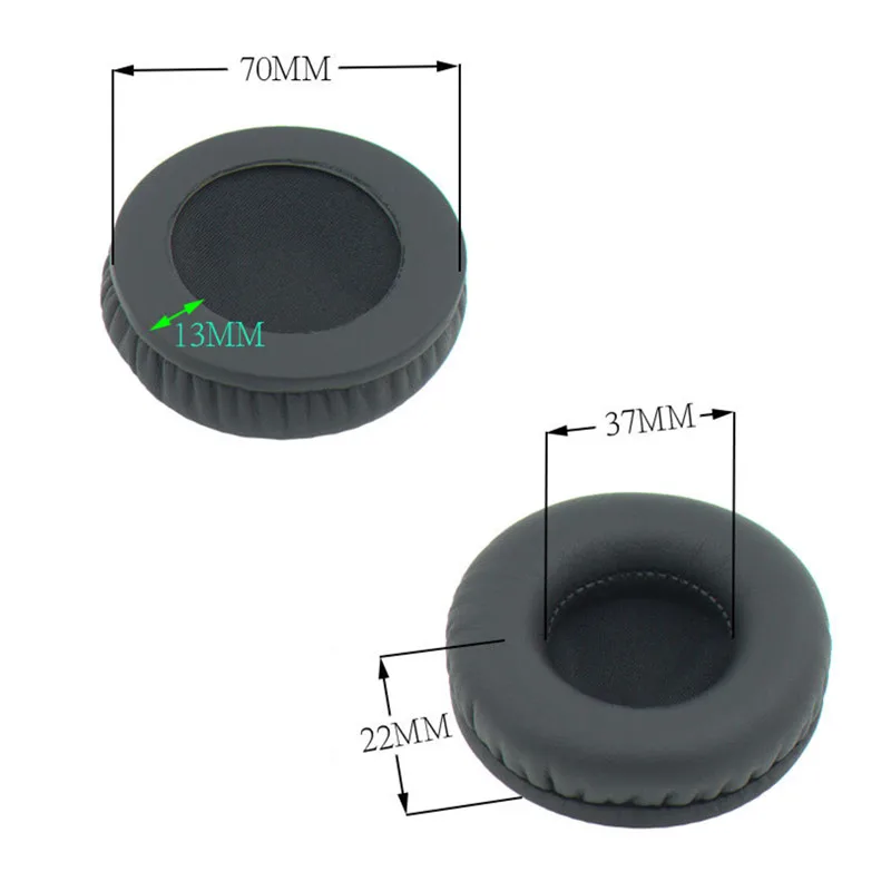 70MM General Replacement Premium Foam Ear Pads Cushions For Sony MDR-V150 MDR V250 V300 (2)