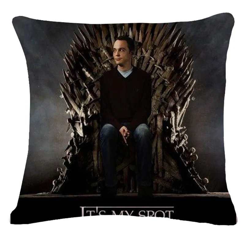 

Square 18" The Big Bang Theory Decorative Cushion Covers TBBT Linen Polyester Throw Pillow Case Customized Drop Shipping
