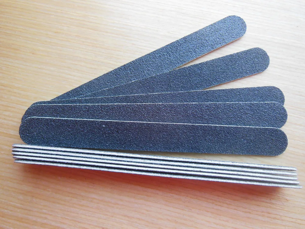 Пилка для ногтей черная деревянная 100 50/200/80/80 шт.|emery board|nail filenail file 80/80 |