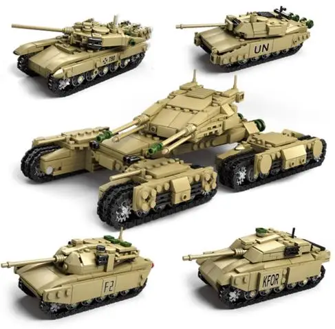 

KAIZI 84042 Tank Car Model DIY Slices Bricks Building Block Toys for children Birthday Best Gifts Christmas