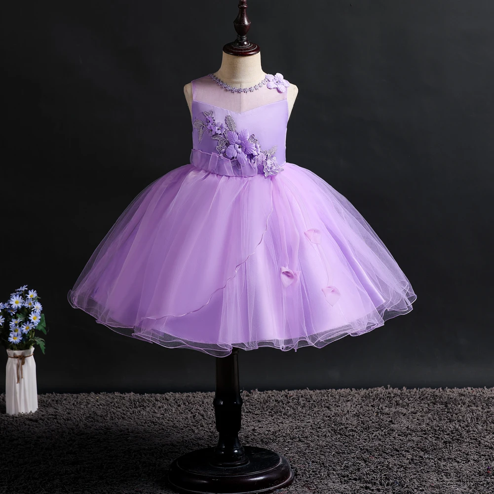

new kids girl dress baby girl clothes baby dress princess wedding wedding dresses girl dress sleeveless Stage performance