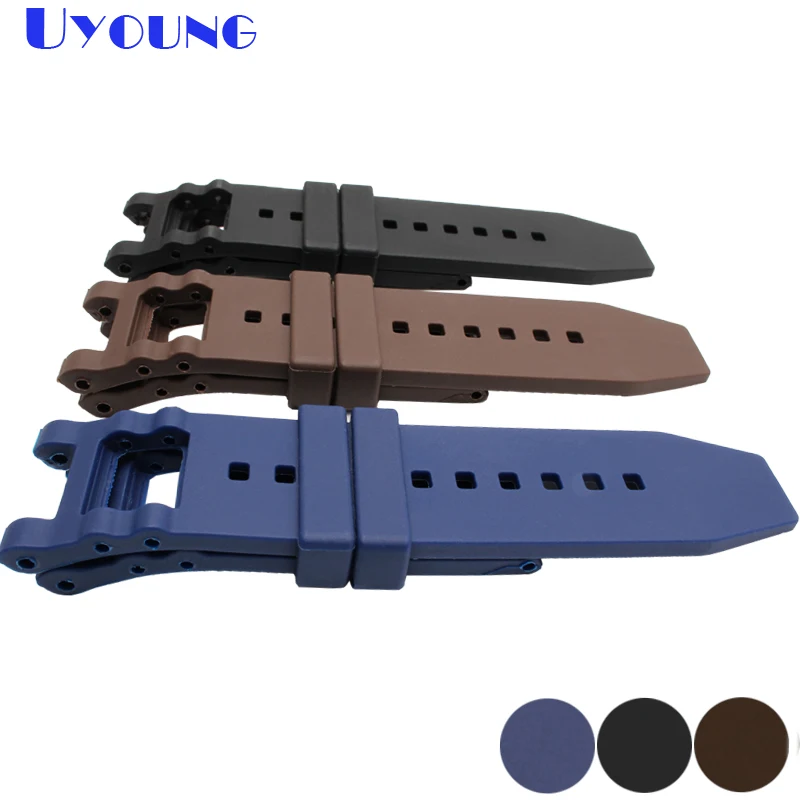 

Silicone rubber watch belt 28*24mm invicta watch strap waterproof bracelet black blue brown watchband