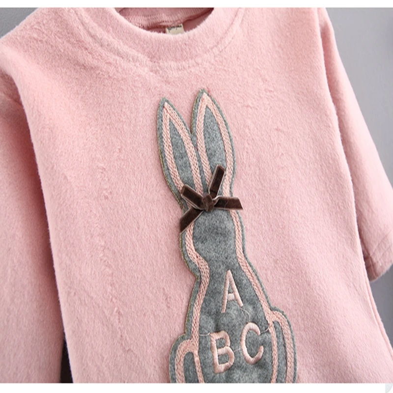 Baby girl Clothing Sets In spring and autumn  Casual ABC bunny blouse and pants  Bodysuits&One-Pieces for Kids Children (2)