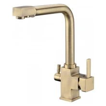 Factory Direct Wholesale Chrome Finished Osmosis Reverse Triflow Water Filter Tap Three Ways Sink Mixer 3