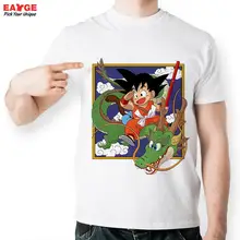 Series Dragon Ball Z Tshirt Casual Frame Face Of Kid Son Goku T Shirt Ride On