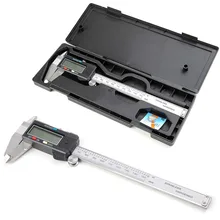 Digital Caliper Gauge Stainless Steel Vernier Caliper 150mm 6inch With Box E3371 N T0.11