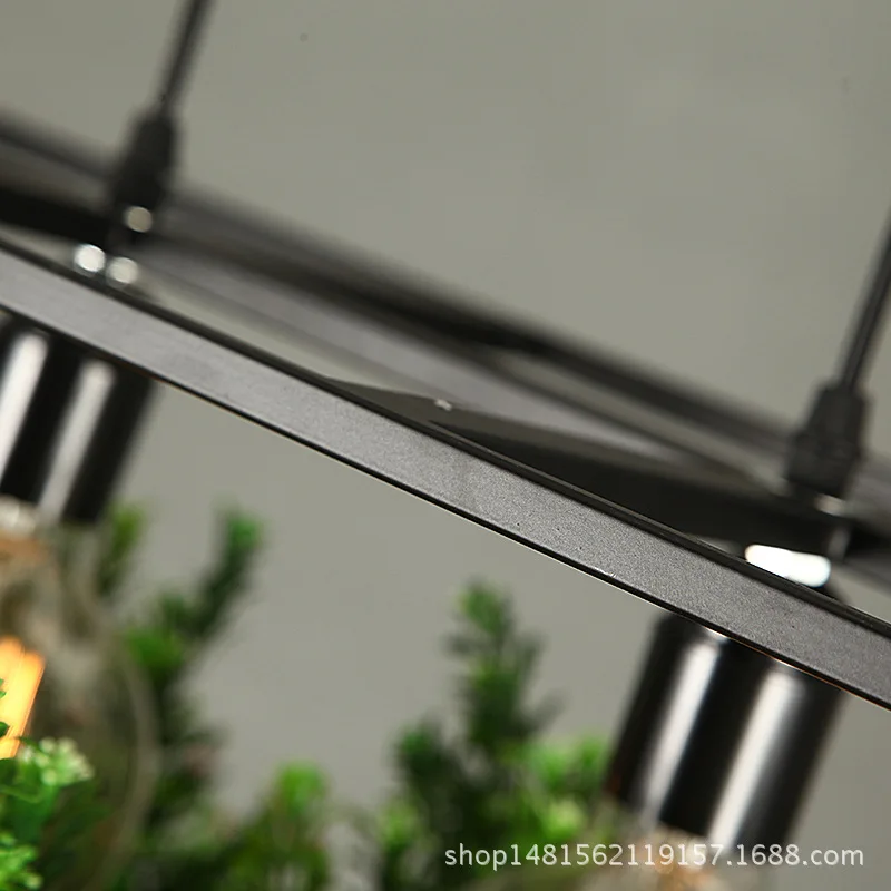 Billig Moderne Einfache holz   Eisen Kronleuchter beleuchtung 3 arten schmiedeeisen blumentopf bar restaurant balkon kreative suspension lampe licht