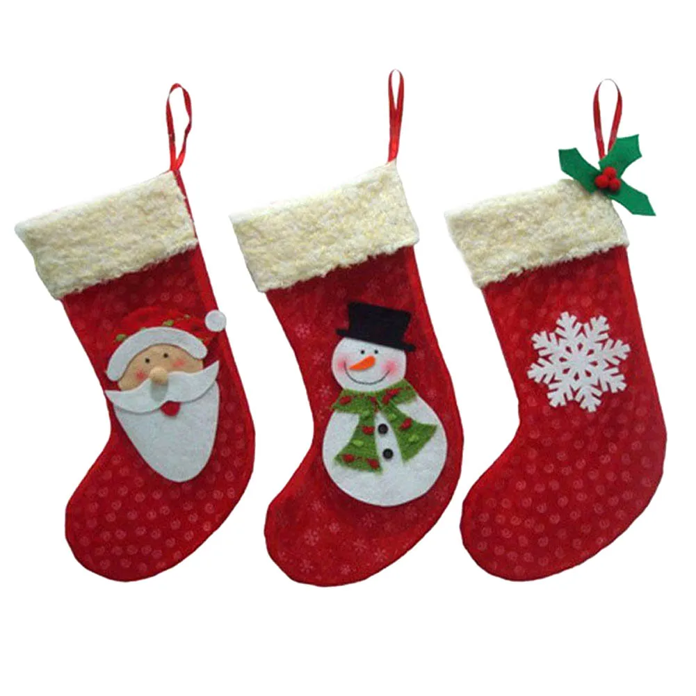 2017 new year 3 piecesset mini christmas stockings socks santa claus candy gift bag xmas tree decor festival party ornament in stockings gift holders - Christmas Socks Decoration 2017 new year 3 piecesset mini christmas stockings socks santa claus candy gift bag xmas tree decor festival party ornament in stockings gift holders - Christmas Socks Decoration