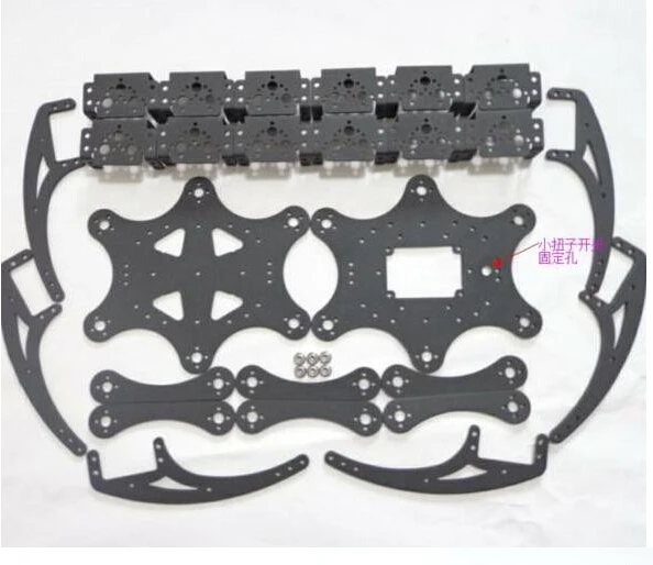 

F17329 /F17330 20DOF Aluminium Hexapod Robotic Spider Six Legs Robot Frame Kit