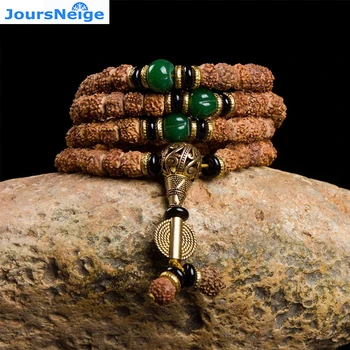 

Wholesale JoursNeige Tibetan KingKong Bodhi Beads 108 Rosary Hand String Necklace Bodhi Buddha Prayer Wood Japa mala Jewelry