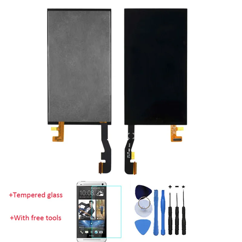 ФОТО New LCD Display Touch Screen Digitizer Assembly Replacement For HTC One Mini 2 M8 mini Black With Free Tools + Tempered Glass 