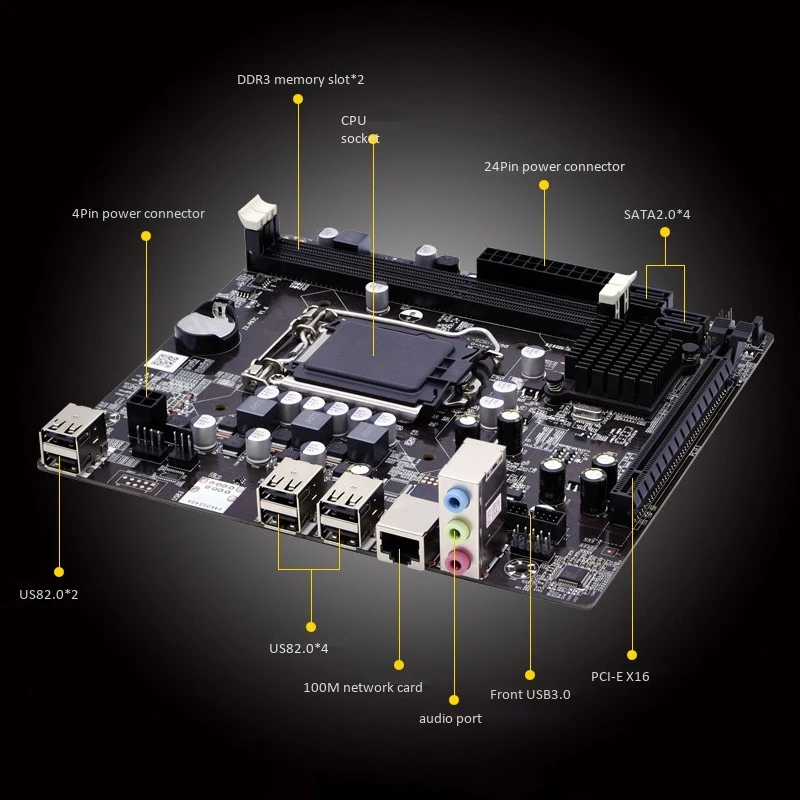 Горячая-применима к P67 материнской плате Ddr3 памяти Lga1155 процессор настольный компьютер материнская плата